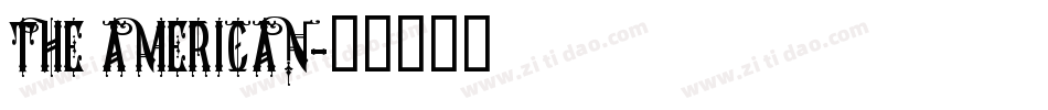 THE AMERICAN字体转换